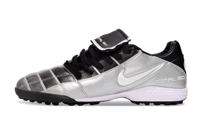 Nike Total 90 III TF Artificial Turf Soccer Shoes - Silver/White/Black