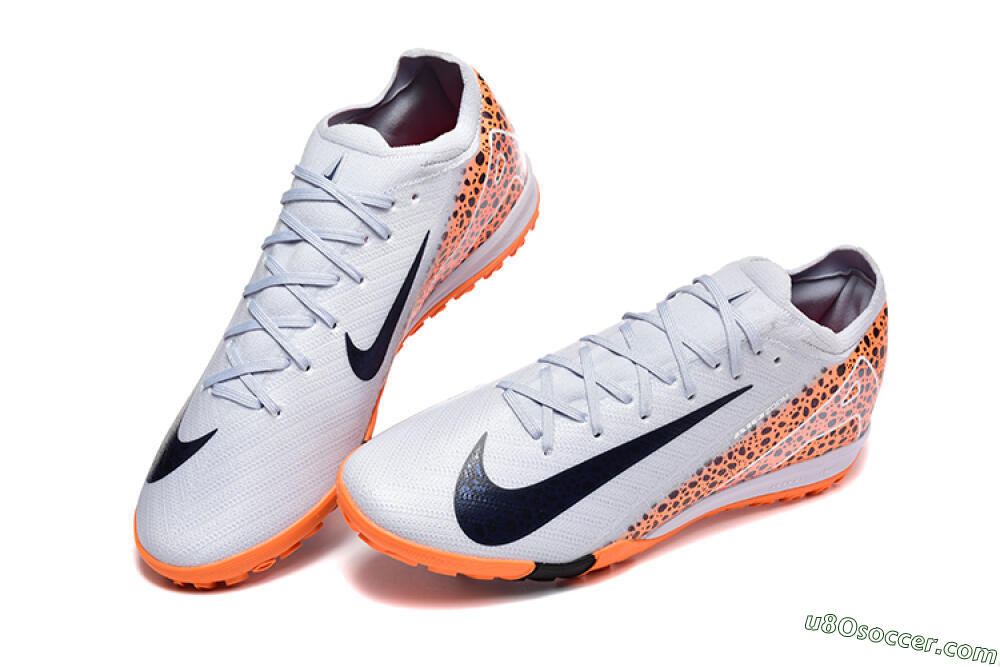 Nike Air Zoom Mercurial Vapor 16 Elite TF Artificial Turf Soccer Shoes - Grey/White/Leopard 6