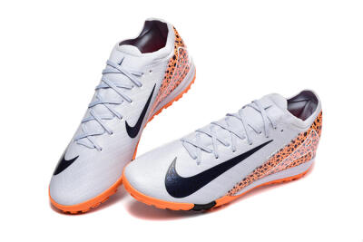 Nike Air Zoom Mercurial Vapor 16 Elite TF Artificial Turf Soccer Shoes - Grey/White/Leopard