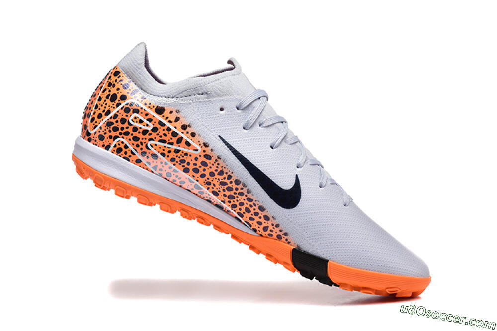 Nike Air Zoom Mercurial Vapor 16 Elite TF Artificial Turf Soccer Shoes - Grey/White/Leopard 7