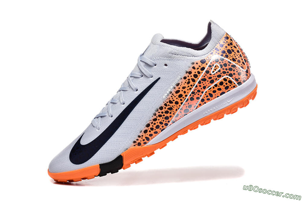 Nike Air Zoom Mercurial Vapor 16 Elite TF Artificial Turf Soccer Shoes - Grey/White/Leopard 8