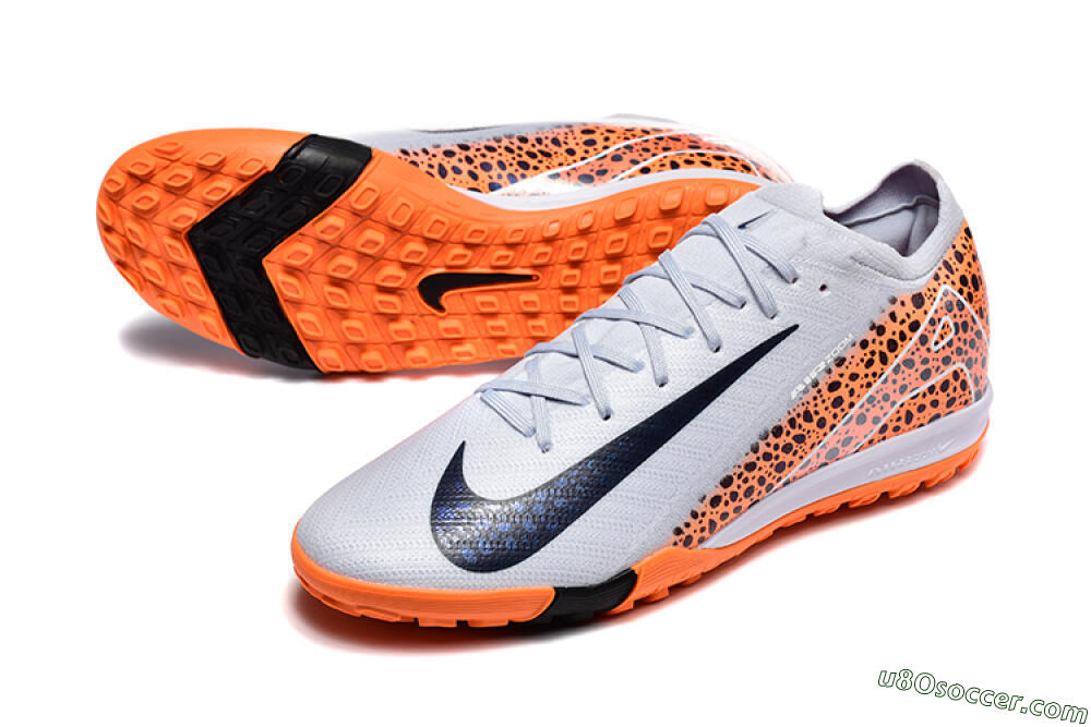 Nike Air Zoom Mercurial Vapor 16 Elite TF Artificial Turf Soccer Shoes - Grey/White/Leopard 3