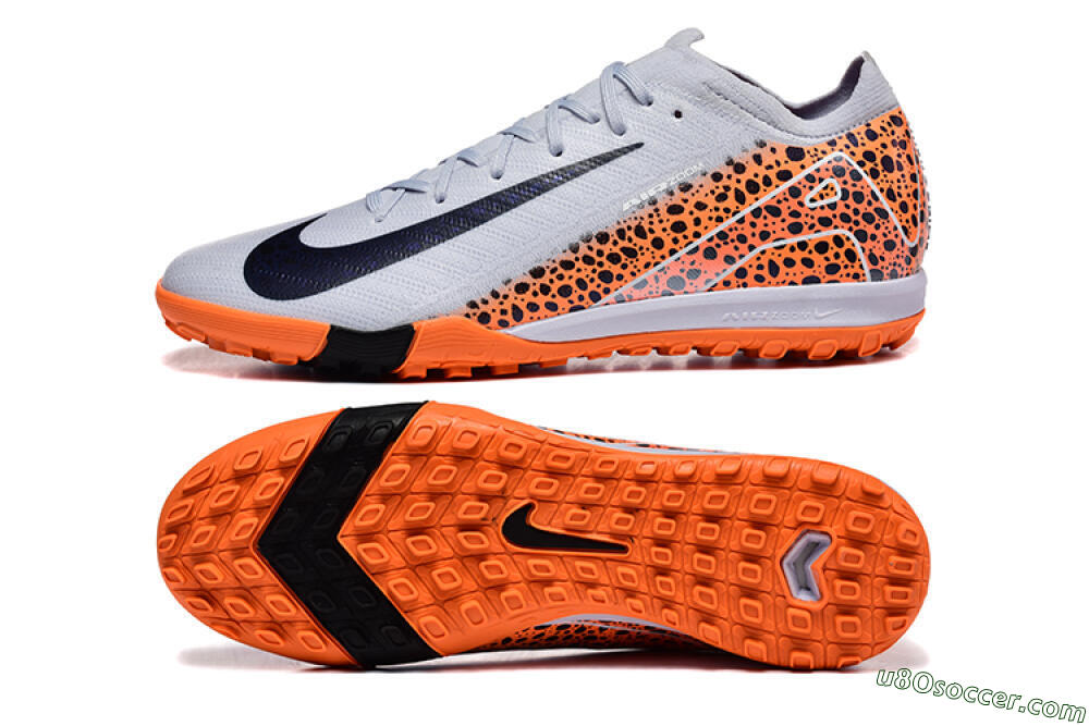 Nike Air Zoom Mercurial Vapor 16 Elite TF Artificial Turf Soccer Shoes - Grey/White/Leopard 0