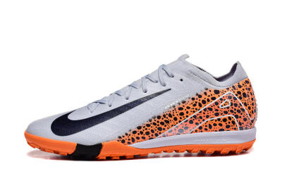 Nike Air Zoom Mercurial Vapor 16 Elite TF Artificial Turf Soccer Shoes - Grey/White/Leopard