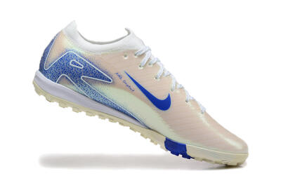 Nike Air Zoom Mercurial Vapor 16 Elite TF Artificial Turf Soccer Shoes - Beige/Blue/White