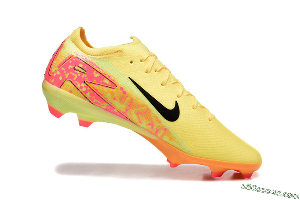 Nike Air Zoom Mercurial Vapor 16 Elite FG Firm Ground Soccer Cleats - Yellow/Black/Red 7