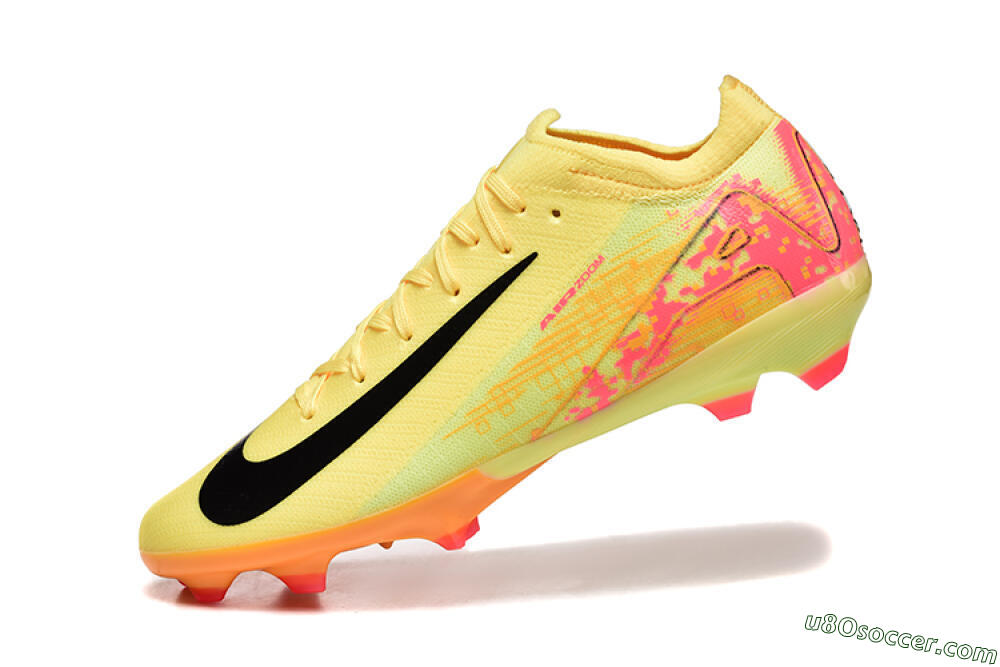 Nike Air Zoom Mercurial Vapor 16 Elite FG Firm Ground Soccer Cleats - Yellow/Black/Red 8