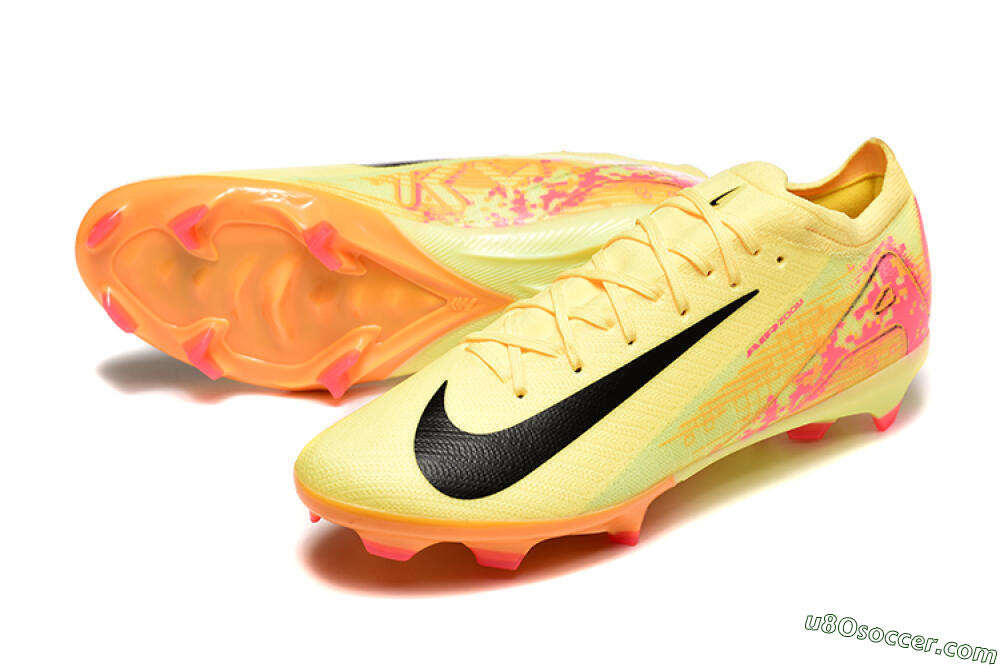 Nike Air Zoom Mercurial Vapor 16 Elite FG Firm Ground Soccer Cleats - Yellow/Black/Red 3