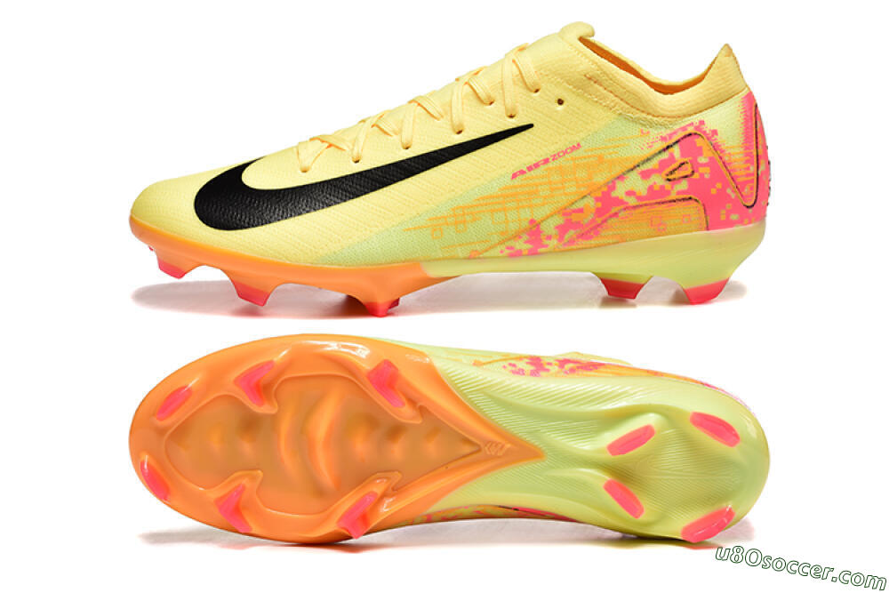 Nike Air Zoom Mercurial Vapor 16 Elite FG Firm Ground Soccer Cleats - Yellow/Black/Red 0