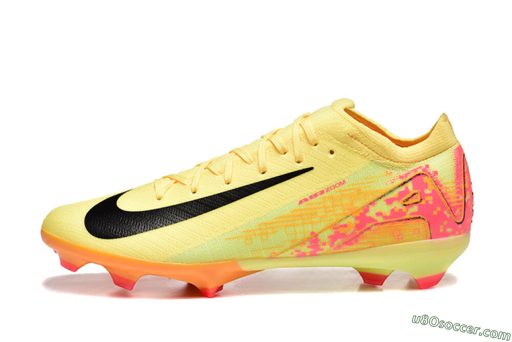 Nike Air Zoom Mercurial Vapor 16 Elite FG Firm Ground Soccer Cleats - Yellow/Black/Red 2