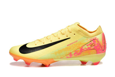 Nike Air Zoom Mercurial Vapor 16 Elite FG Firm Ground Soccer Cleats - Yellow/Black/Red