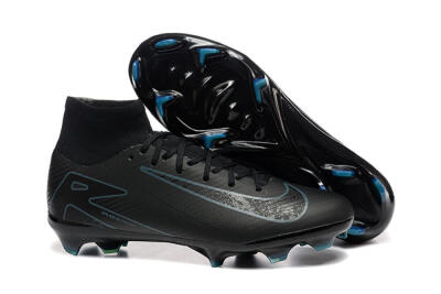 Nike Air Zoom Mercurial Superfly 10 Elite FG Firm Ground Soccer Cleats - Black/Blue