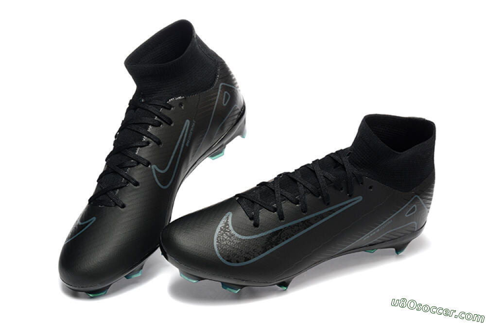Nike Air Zoom Mercurial Superfly 10 Elite FG Firm Ground Soccer Cleats - Black/Blue 6