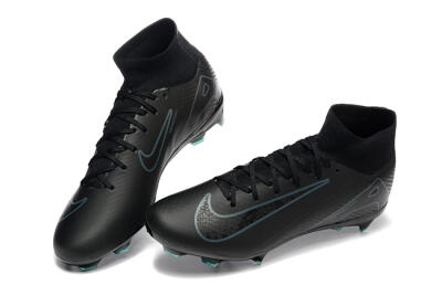 Nike Air Zoom Mercurial Superfly 10 Elite FG Firm Ground Soccer Cleats - Black/Blue