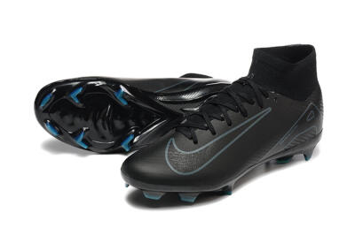 Nike Air Zoom Mercurial Superfly 10 Elite FG Firm Ground Soccer Cleats - Black/Blue
