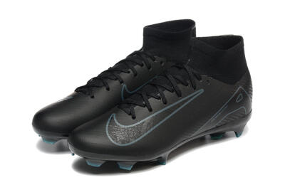 Nike Air Zoom Mercurial Superfly 10 Elite FG Firm Ground Soccer Cleats - Black/Blue