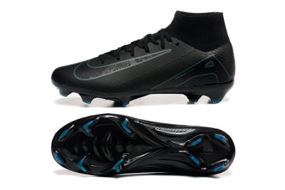 Nike Air Zoom Mercurial Superfly 10 Elite FG Firm Ground Soccer Cleats - Black/Blue