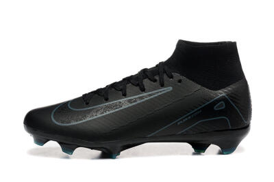 Nike Air Zoom Mercurial Superfly 10 Elite FG Firm Ground Soccer Cleats - Black/Blue
