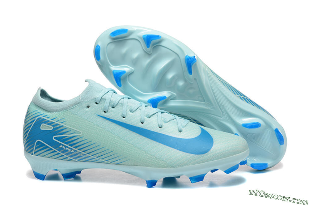 Nike Air Zoom Mercurial Vapor 16 Elite FG Firm Ground Soccer Cleats - Jade/White/Blue 1