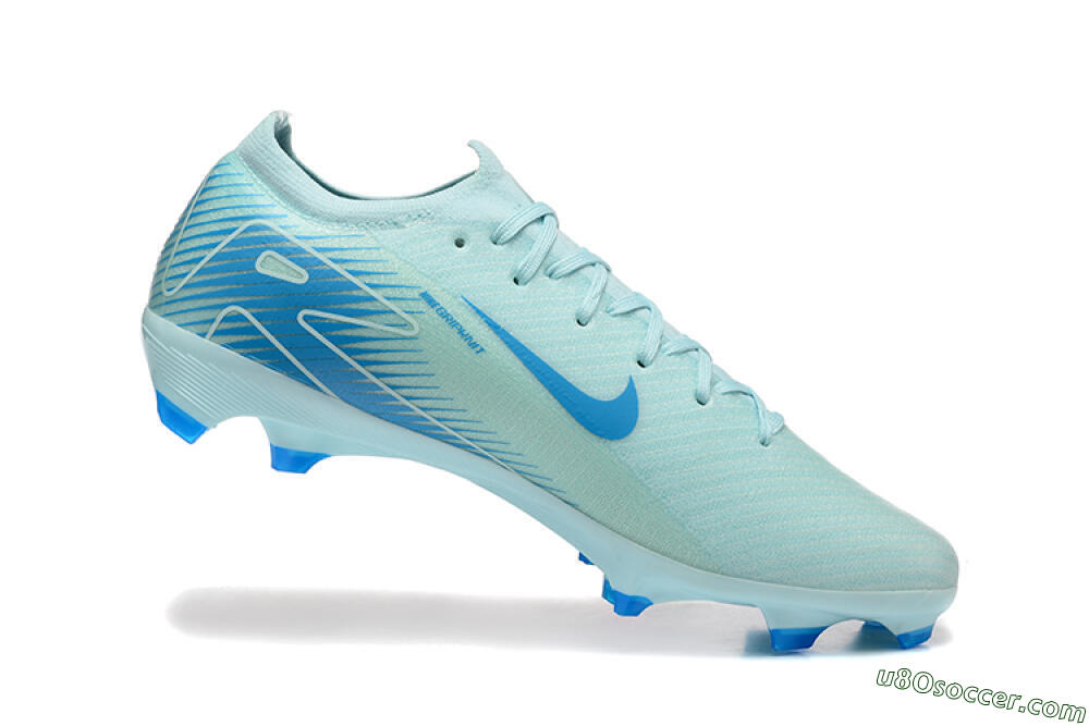 Nike Air Zoom Mercurial Vapor 16 Elite FG Firm Ground Soccer Cleats - Jade/White/Blue 7