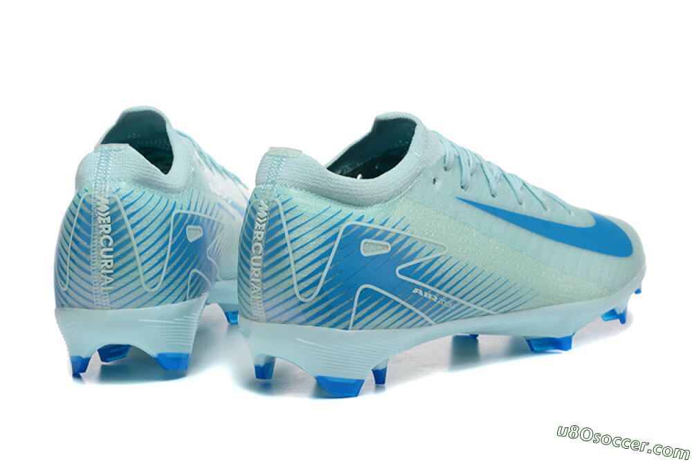 Nike Air Zoom Mercurial Vapor 16 Elite FG Firm Ground Soccer Cleats - Jade/White/Blue 9