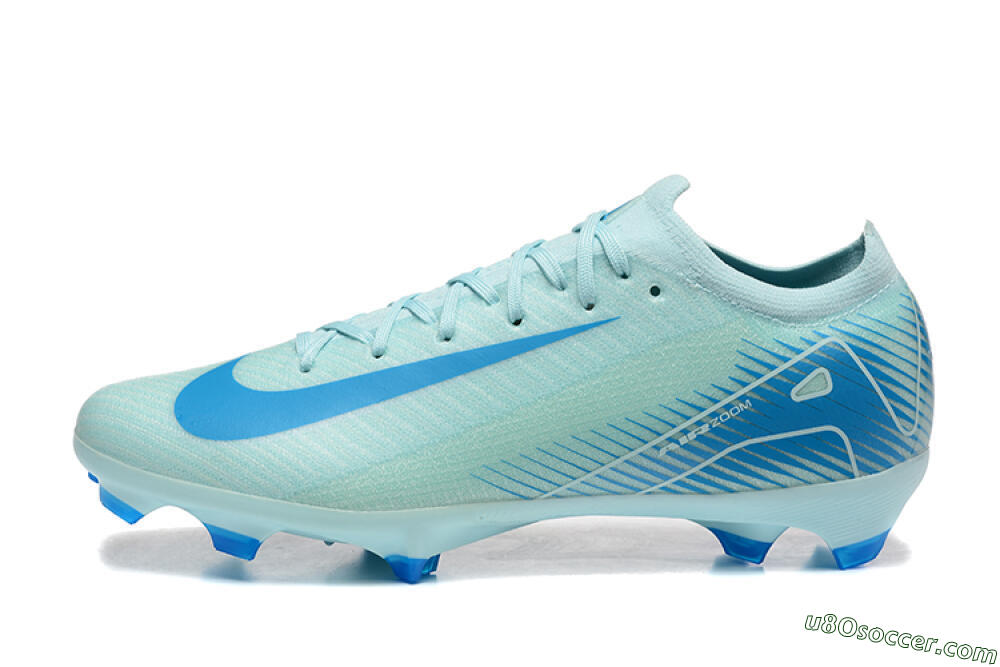 Nike Air Zoom Mercurial Vapor 16 Elite FG Firm Ground Soccer Cleats - Jade/White/Blue 2
