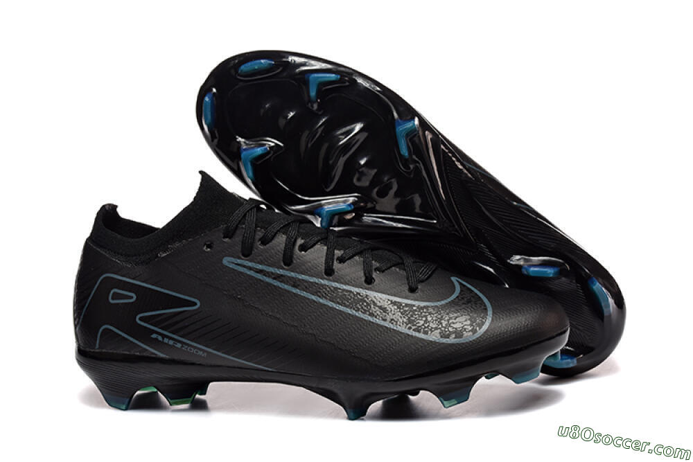 Nike Air Zoom Mercurial Vapor 16 Elite FG Firm Ground Soccer Cleats - Black/Blue 1