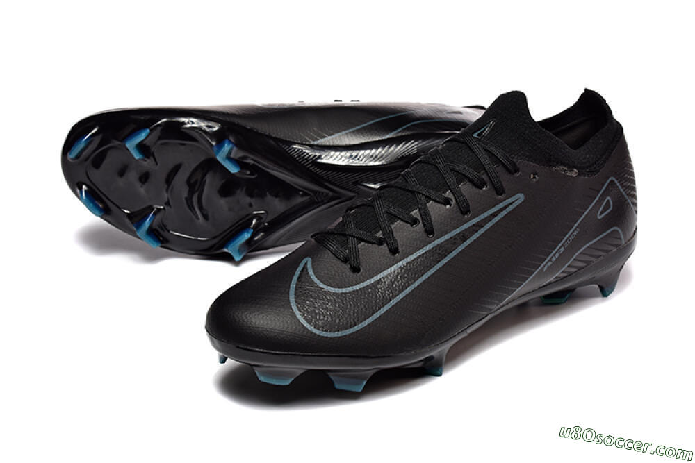 Nike Air Zoom Mercurial Vapor 16 Elite FG Firm Ground Soccer Cleats - Black/Blue 3