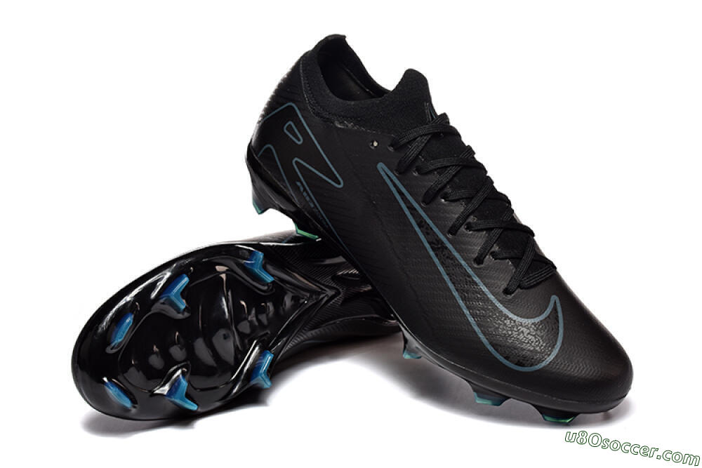 Nike Air Zoom Mercurial Vapor 16 Elite FG Firm Ground Soccer Cleats - Black/Blue 4