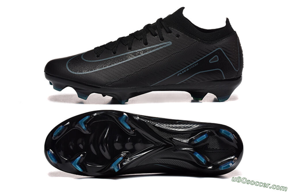 Nike Air Zoom Mercurial Vapor 16 Elite FG Firm Ground Soccer Cleats - Black/Blue 0