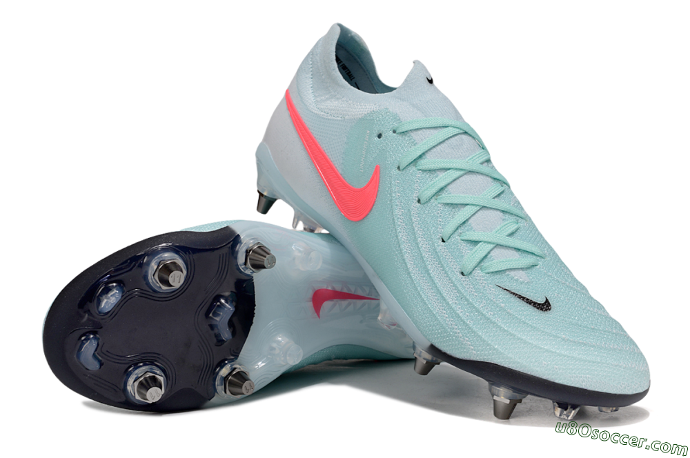 Nike Phantom GX 2 Elite SG Soft Ground Soccer Cleats - Jade/Pink/Blue 3