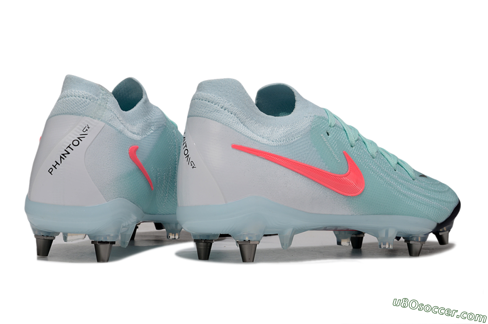 Nike Phantom GX 2 Elite SG Soft Ground Soccer Cleats - Jade/Pink/Blue 6