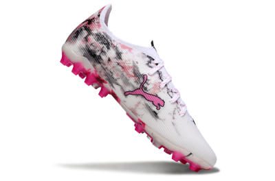 Puma Ultra 5 Ultimate FG Firm Ground Soccer Cleats - White/Pink/Black