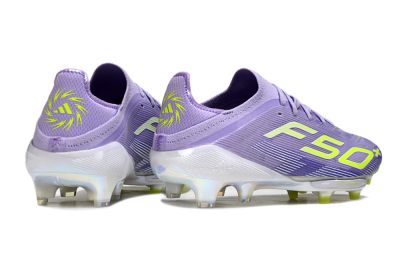 Adidas F50+ Elite Lightstrike Pro FG Firm Ground Soccer Cleats - Purple/White/Yellow