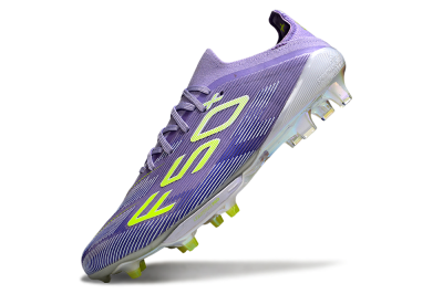Adidas F50+ Elite Lightstrike Pro FG Firm Ground Soccer Cleats - Purple/White/Yellow