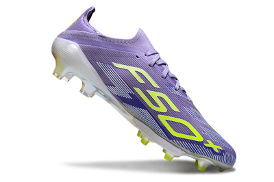 Adidas F50+ Elite Lightstrike Pro FG Firm Ground Soccer Cleats - Purple/White/Yellow