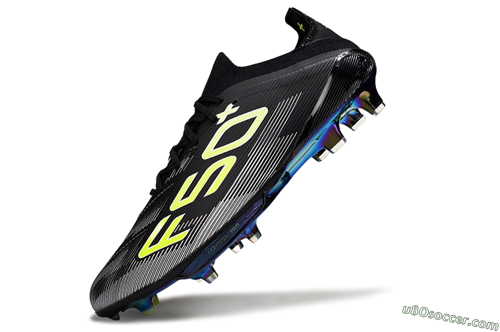 Adidas F50+ Elite Lightstrike Pro FG Firm Ground Soccer Cleats - Black/White/Yellow 5