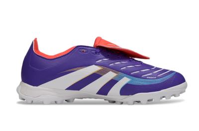 Adidas Predator Elite Foldover Tongue TF Artificial Turf Soccer Shoes - Blue/White/Red