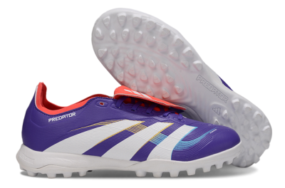 Adidas Predator Elite Foldover Tongue TF Artificial Turf Soccer Shoes - Blue/White/Red