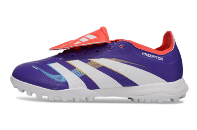 Adidas Predator Elite Foldover Tongue TF Artificial Turf Soccer Shoes - Blue/White/Red