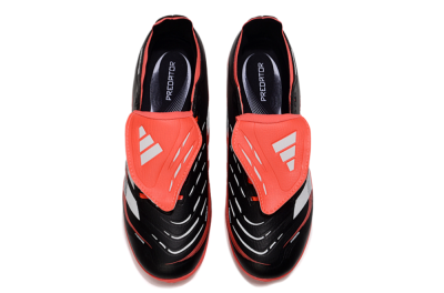 Adidas Predator Elite Foldover Tongue TF Artificial Turf Soccer Shoes - Black/White/Red