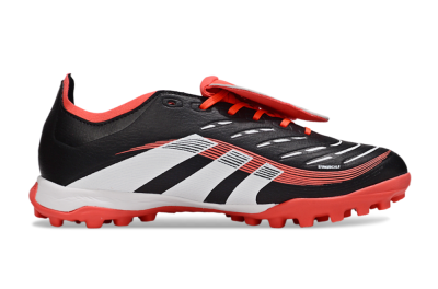 Adidas Predator Elite Foldover Tongue TF Artificial Turf Soccer Shoes - Black/White/Red