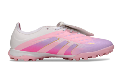 Adidas Predator Elite Foldover Tongue TF Artificial Turf Soccer Shoes - Pink/Purple/Gold