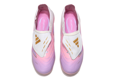 Adidas Predator Elite Foldover Tongue TF Artificial Turf Soccer Shoes - Pink/Purple/Gold