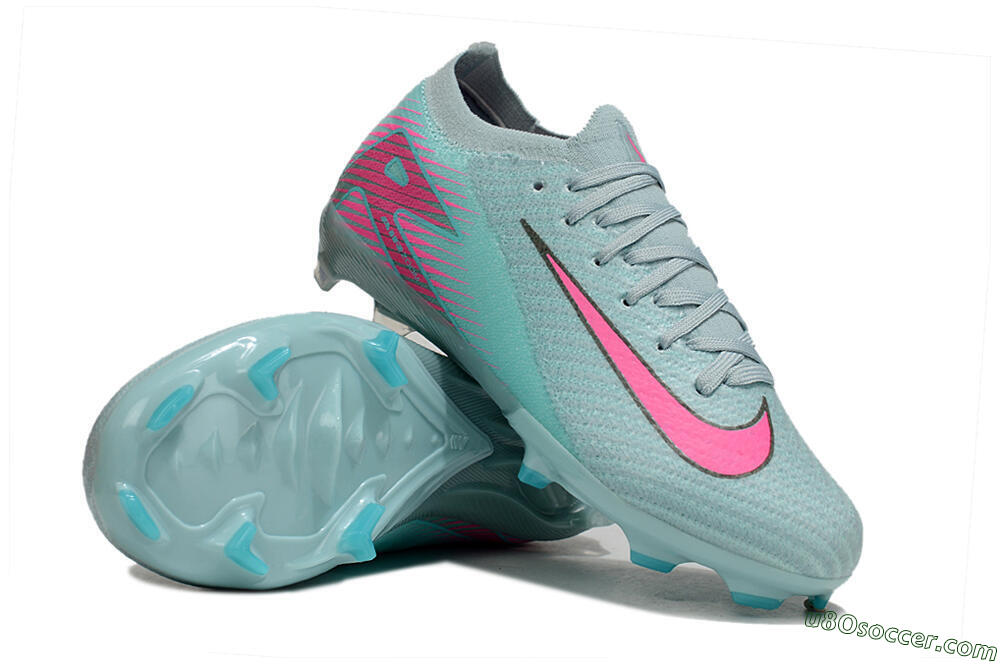 Nike Air Zoom Mercurial Vapor 16 Elite FG Firm Ground Soccer Cleats - Jade/Pink/Silver 0