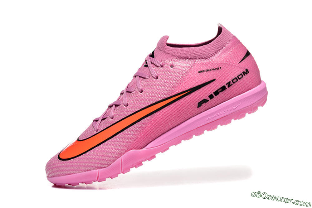 Nike Air Zoom Mercurial Vapor 16 Elite TF Artificial Turf Soccer Shoes - Pink/Red/Black 8