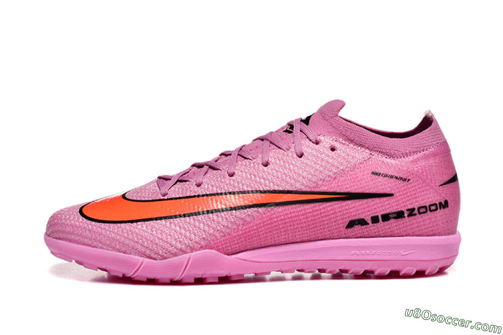 Nike Air Zoom Mercurial Vapor 16 Elite TF Artificial Turf Soccer Shoes - Pink/Red/Black 2