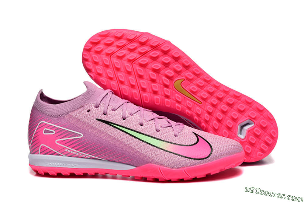 Nike Air Zoom Mercurial Vapor 16 Elite TF Artificial Turf Soccer Shoes - Pink/Yellow/White 1