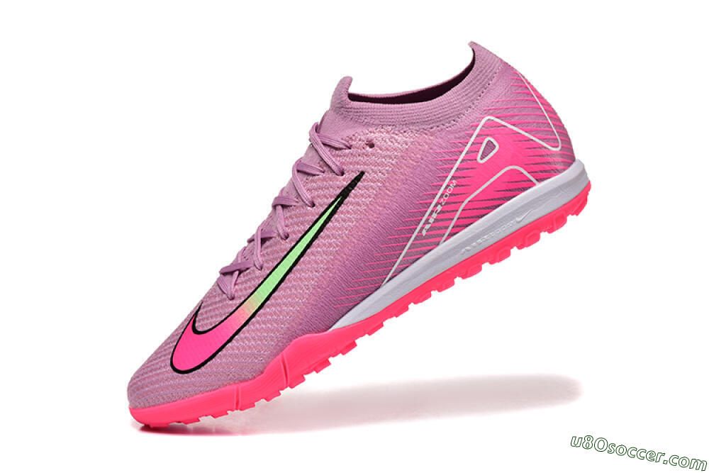 Nike Air Zoom Mercurial Vapor 16 Elite TF Artificial Turf Soccer Shoes - Pink/Yellow/White 8