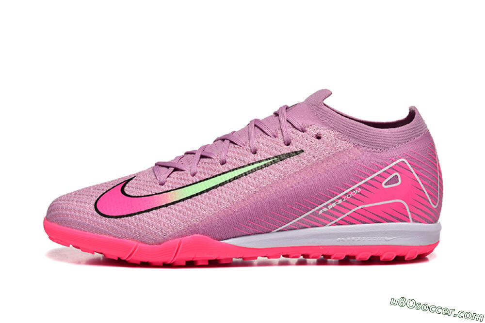 Nike Air Zoom Mercurial Vapor 16 Elite TF Artificial Turf Soccer Shoes - Pink/Yellow/White 2